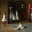 Daughters Canvas Paintings - The Daughters of Edward Darley Boit